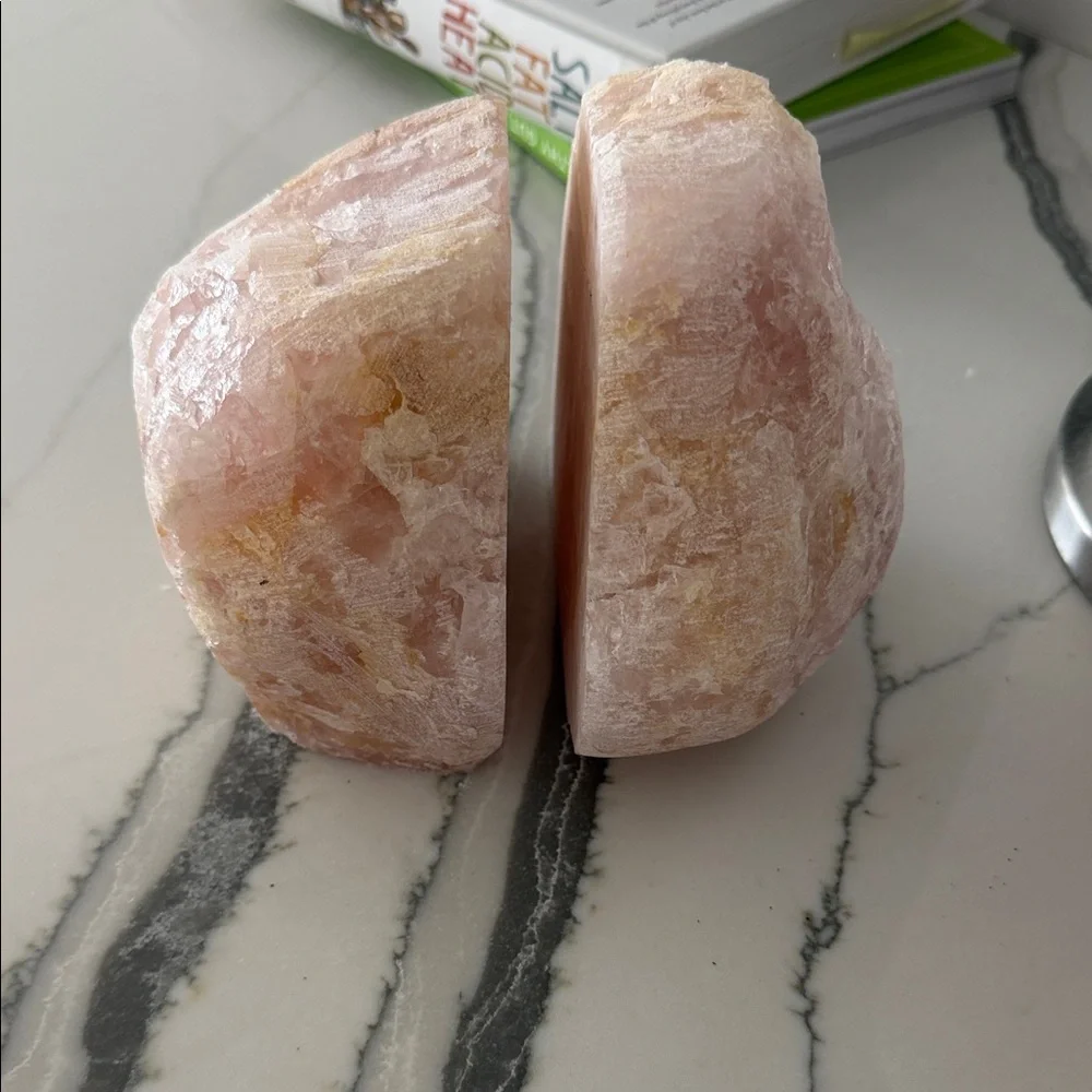 Pink Quartz Bookends - Z Gallerie